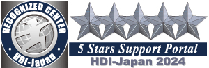 RECOGNIZED CENTER HDI-Japan 5 Stars Support Portal HDI-Japan 2024